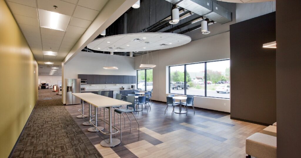 Interior of office building in Denver CO