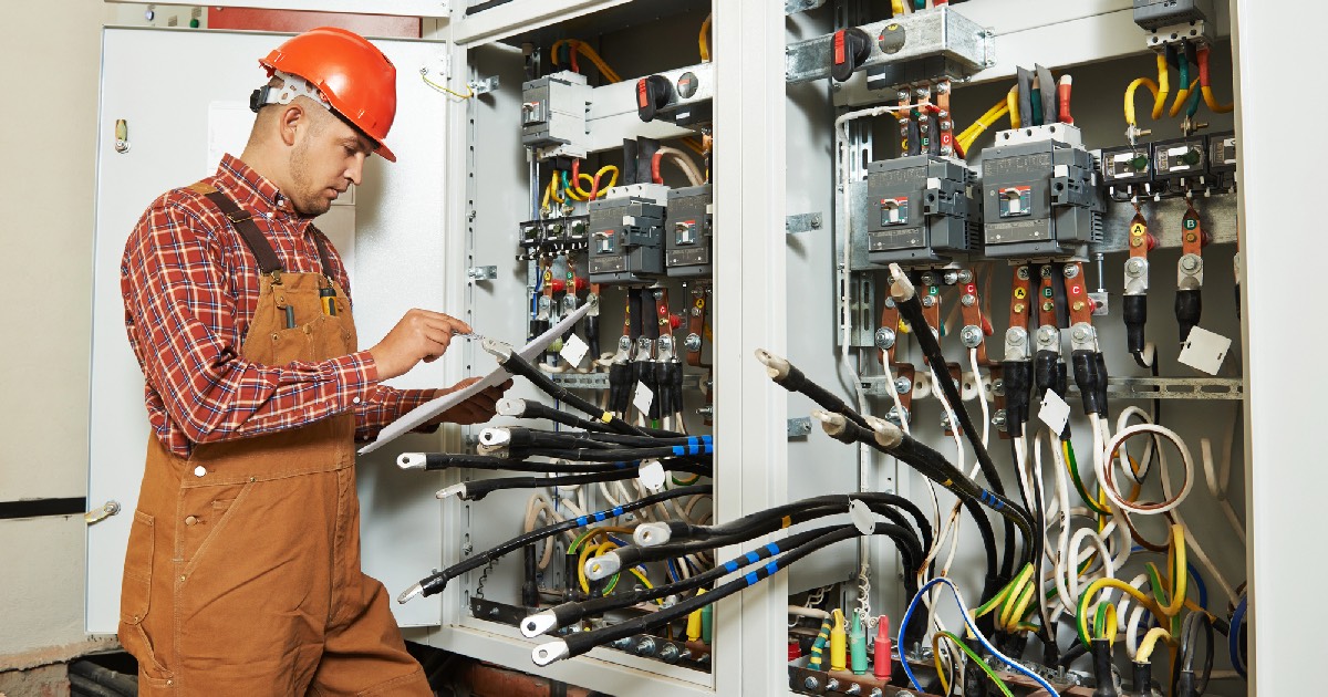 Electrical contractor following compliance rules