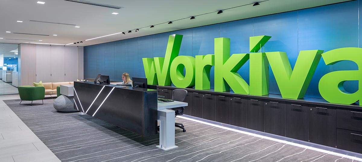 Front desk of Workiva building