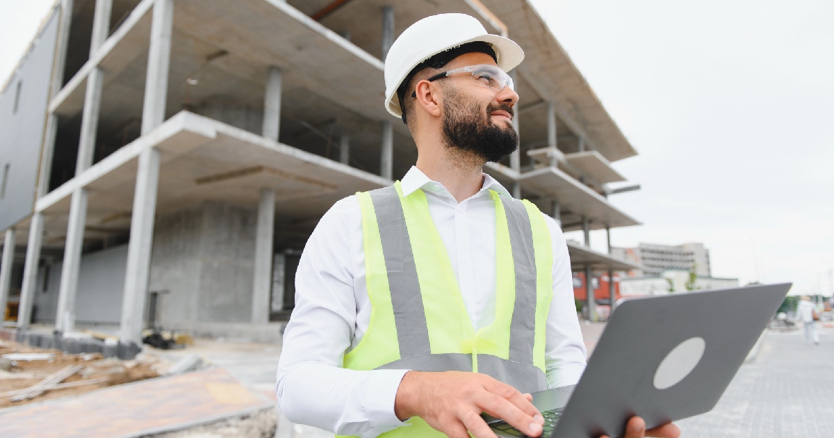 Electrical construction worker
